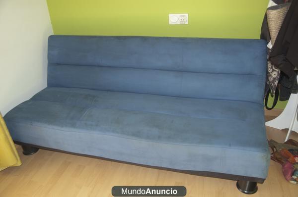 Vendo sofa azul de click clack por 50€