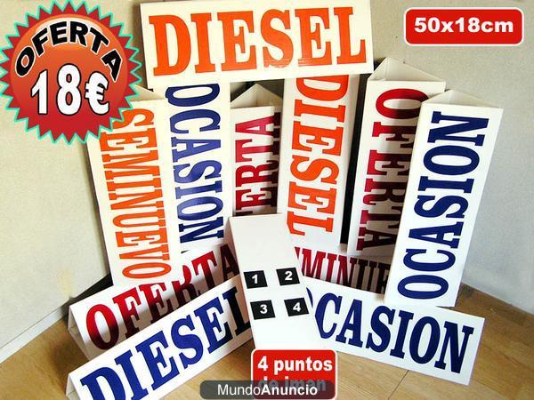 Carteles Rotulos COMPRA VENTA OACASION para coches