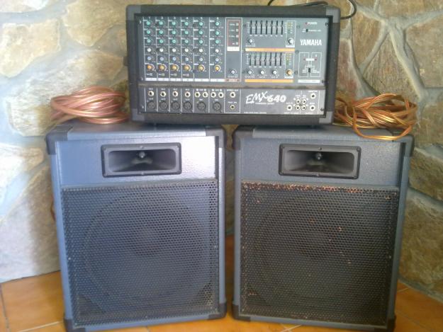 Equipo  Voces Yamaha EMX 640 + Altavoces