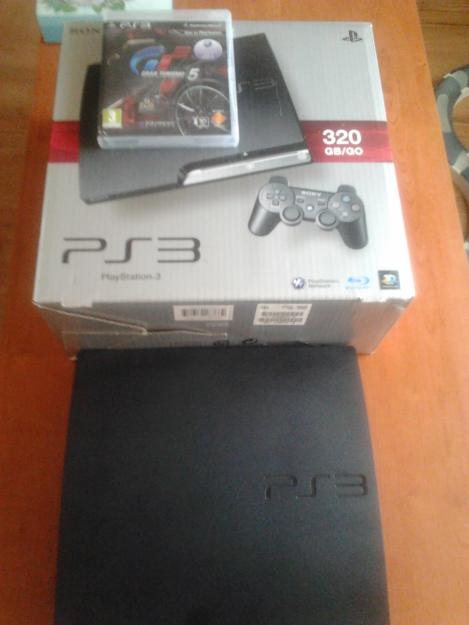 PS3 slim 320 gigas mas GT5