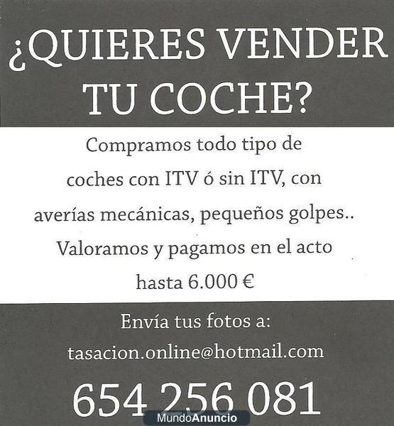 Vendenos tu coche