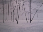 Óleo sobre lienzo - Bosque Nevado. 81x60cm - mejor precio | unprecio.es