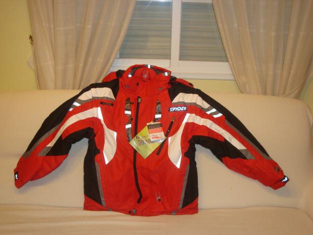 CHAQUETA SPYDER ROJA NUEVA PARA HOMBRE (TALLA M)