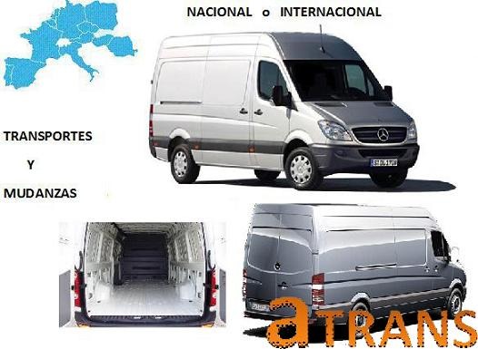 Mudanzas y transportes, alquiler de furgonetas con chofer