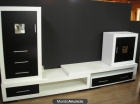 VENDO MUEBLE DE SALON MODERNO (BCO & WENGUE) - mejor precio | unprecio.es