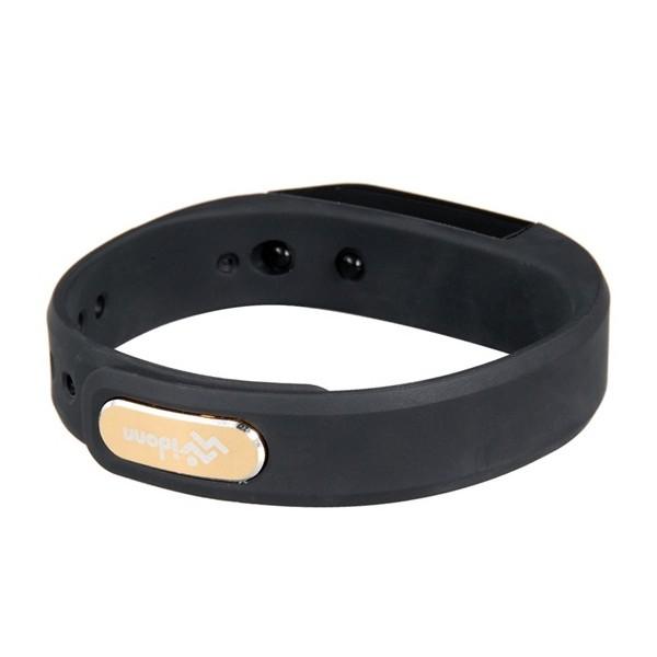 elegante pulsera brazalete con Sports & Sleep Tracking (negro)