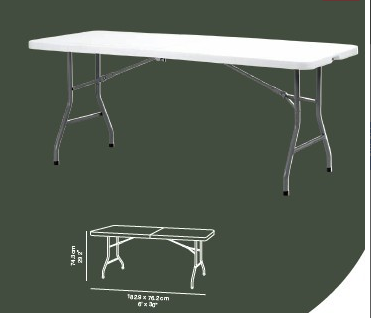 MESA CON SOBRE PLEGABLE IDEAL EVENTOS MOD.SHARP.183x76x74cms.