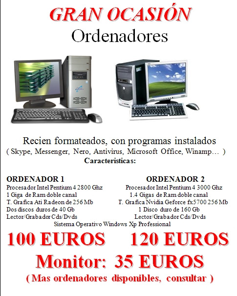 Oferta Ordenadores