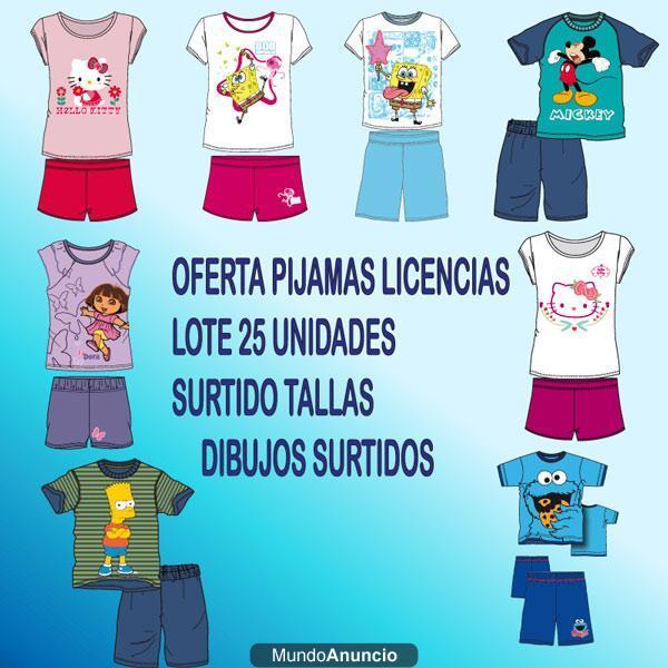 LOTE PIJAMAS HELLO KITTY - BOB ESPONJA