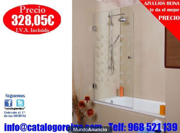 Mampara de Bañera SILENO 85 Cromo  en Burgos