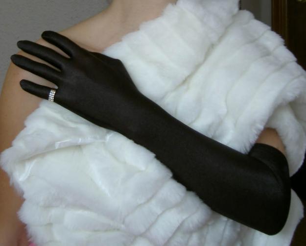 guantes largos de color blanco o negro, de traje de noche,guantes de boda