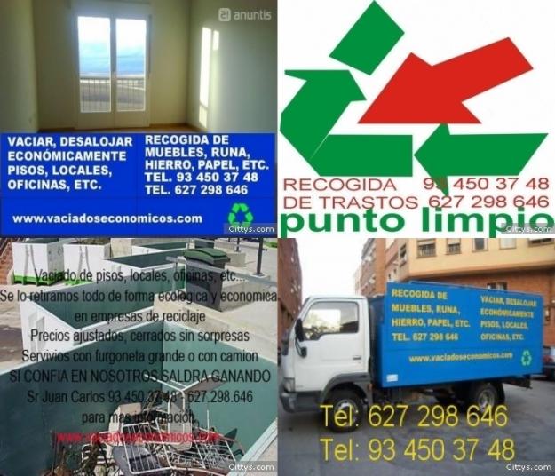 RECOGIDA Y RETIRADA DE PAPEL,MUEBLES,MESAS,SILLAS,ESCOMBROS,ETC.. EN BARCELONA( 934503748