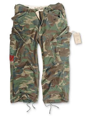 Pantalón 3/4 militar-look