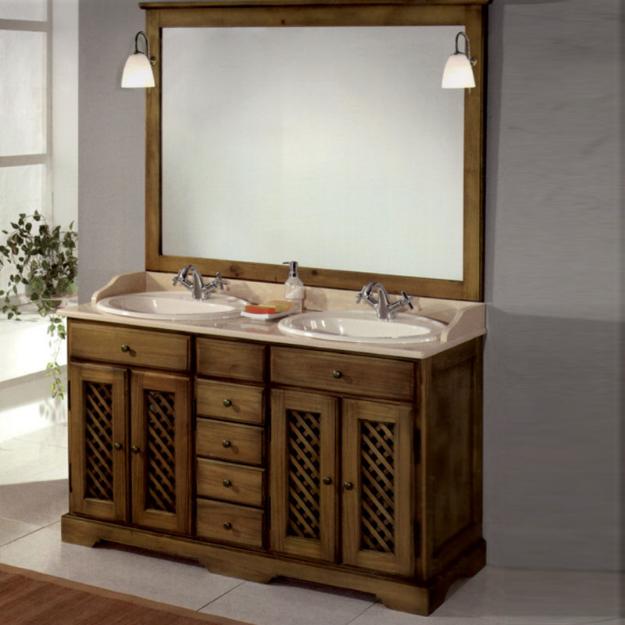 Mueble de baño rústico