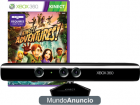 Vendo sensor Kinect+soporte TV +dance central+kinect sports+your shape fitness+adventures - mejor precio | unprecio.es