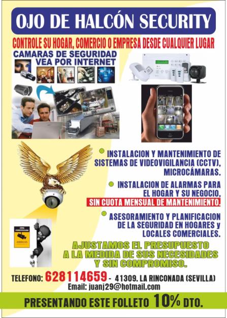 Instalacion de alarmas y videovigilancia