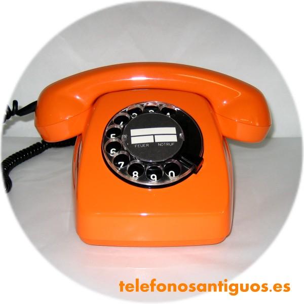 TELEFONO ANTIGUO HERALDO POST NARANJA AÑOS 70