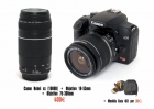 Canon 1000D + obj 18-55mm + obj 75-300mm - mejor precio | unprecio.es