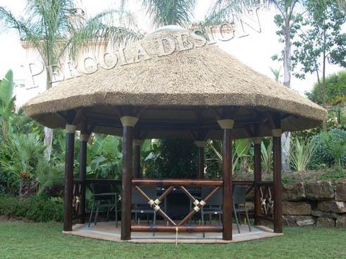 Construcion de pergolas junco africano