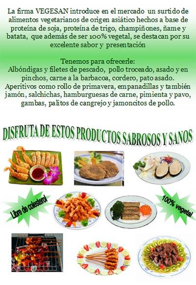 Vegesan Productos Vegerarianos en Tenerife y Productos precocinados congelados