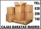 Cajas de carton madrid 638 298 740 cajas de mudanzas madrid - mejor precio | unprecio.es