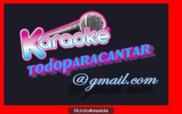 Elige las canciones de Karaoke que mas te gusten!