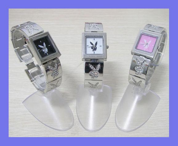 RELOJ DE ACERO PLAYBOY CON BRILLANTES PRECIOSO  EN TRES COLORES A ELEGIR.ENVIO GRATIS!!