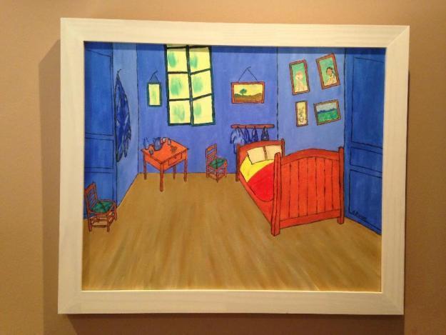 Óleo sobre lienzo - La habitación de Van Gogh. 61x50cm