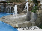 Decoraciones para piscinas y jardines, roca artificial, cascadas, jardineras, esculturas, - mejor precio | unprecio.es