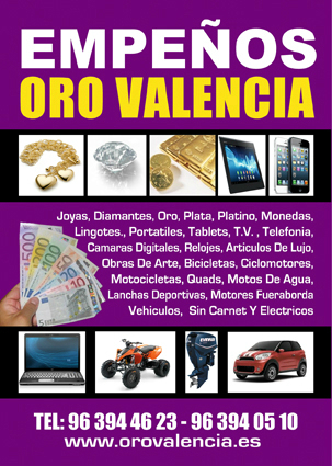Empeños oro valencia,