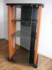 ESTANTERÍA RUEDAS MADERA PUERTA CRISTAL - mejor precio | unprecio.es
