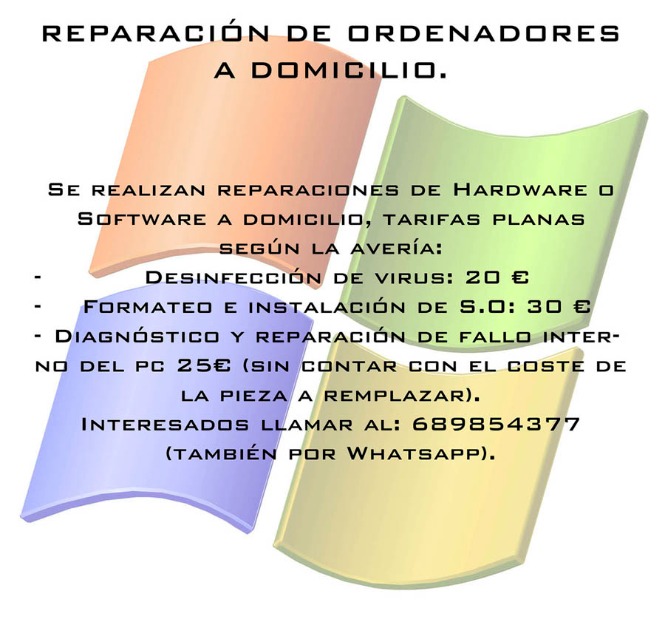 Reparación de ordenadores a domicilio Económico