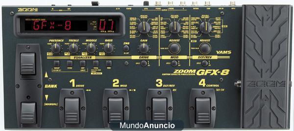 pedalera ZOOM GFX-8 liquidacion de tienda