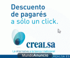 CREALSA- Descuento de pagarés en menos de 6 horas - mejor precio | unprecio.es