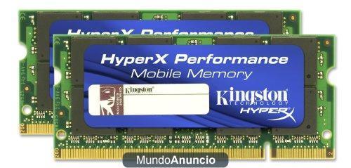 Kingston HyperX KHX6400S2ULK2/4G - Memoria RAM 4 GB DDR2-SD (800 MHz, CL4, SO-DIMM 200-pin, 2 x 2 GB) PC2-6400