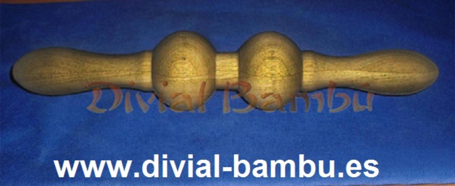 Rodillo para Masaje biesferico 20€ DIVIAL Bambú