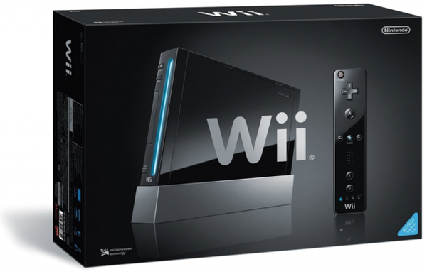 wii negra nueva exclusiva