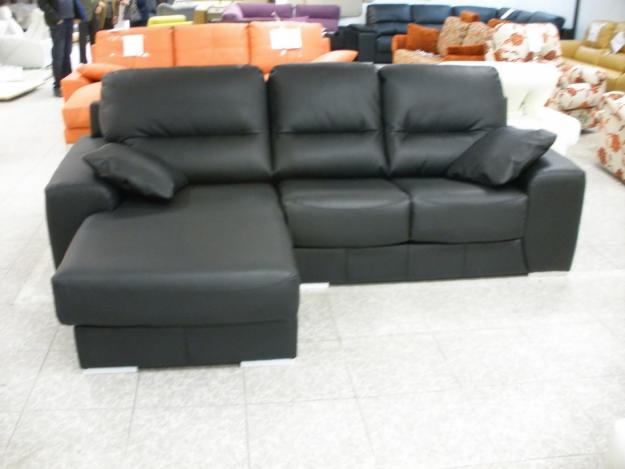 SOFÁ CHAISELONGUE EN PIEL. LIQUIDACIÓN
