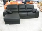 SOFÁ CHAISELONGUE EN PIEL. LIQUIDACIÓN - mejor precio | unprecio.es