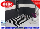 Plato de Ducha CEBRA 110x70 Blanco/Negro. en Albacete - mejor precio | unprecio.es