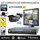 Kit completo 2 cámara 700 tvl "HD" ir 20 - mejor precio | unprecio.es