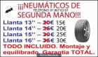 RUEDAS SEGUNDA MANO SAN MARTIN DE VALDEIGLESIAS - MADRID - mejor precio | unprecio.es