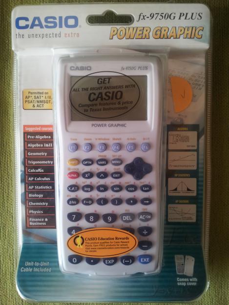 Vendo calculadora casio fx-9750G plus