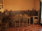 Escaño asturiano de madera + mesa maciza y sillas, 9 plazas. - mejor precio | unprecio.es