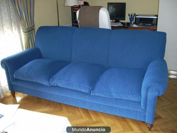 VENDO SOFA 3 PLAZAS DE PLUMAS EN MUY BUEN ESTADO