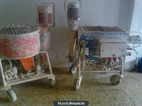 Venta de 2 maquinas de proyeccion de yesos
