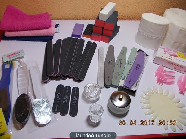 material de uñas acrilicas