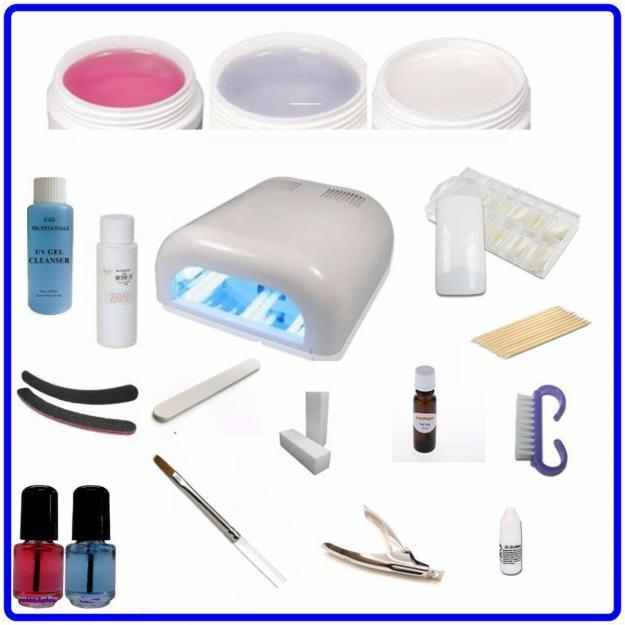 uñas gel, uñas acrilicas, kit uñas, tips, cortatips, lampara uñas, pintauñas, torno uñas,