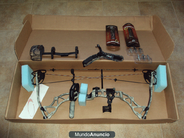 Se vende arco de poleas marca Bowtech modelo Assassin