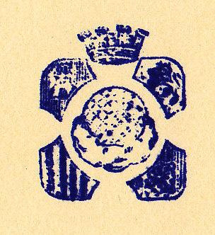 Cuño Masón de la II República Española con el escudo de Granada en el medio.